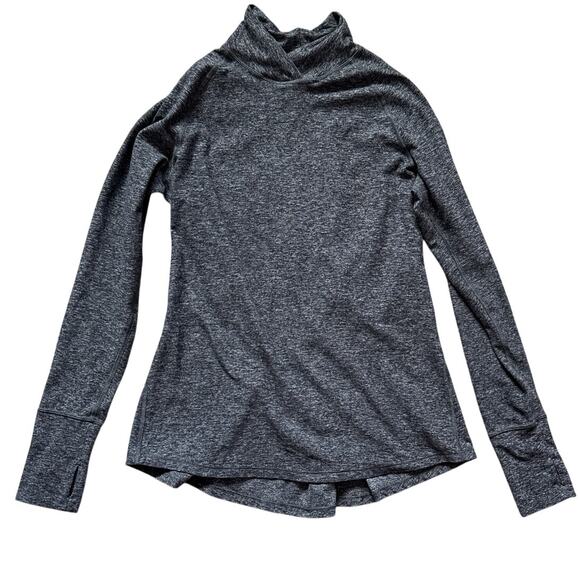 Lululemon Warm Your Core Long Sleeve Tee Heathered Black Size Medium - Picture 6 of 11